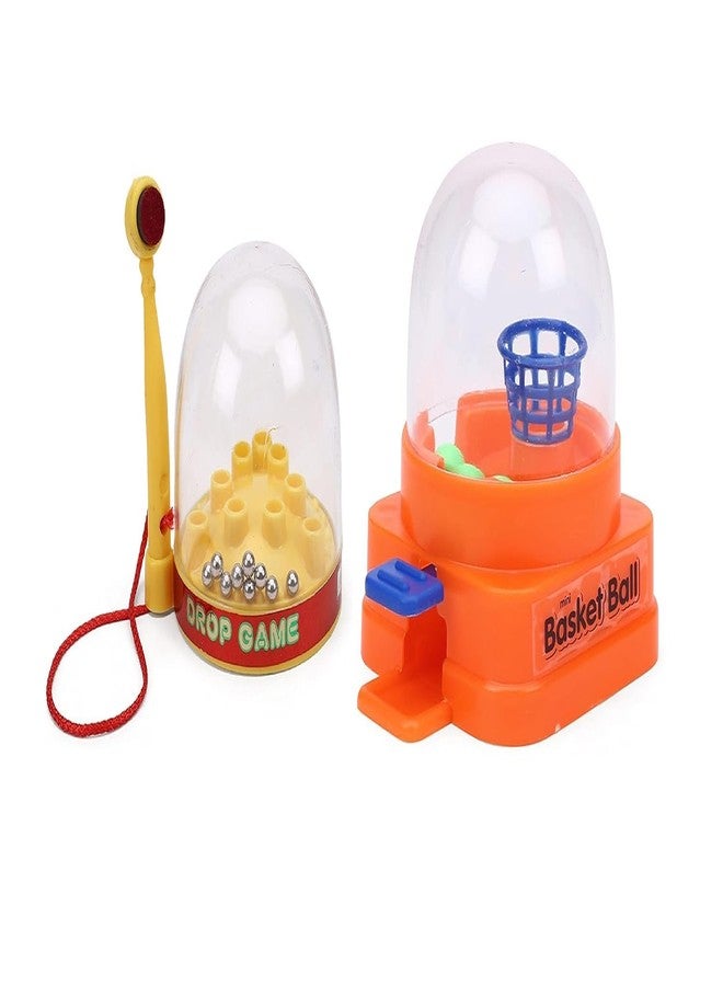 YUIOP - Combo of 1 Mini Basketball & 1 Drop Game - Fun Innovative Games for Kids (2 Games) - Image 1